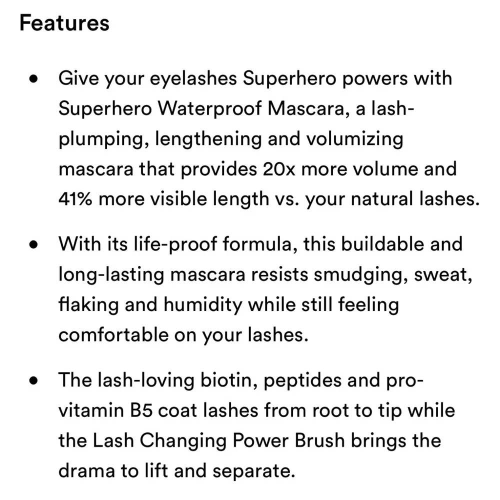 $7❤️‍🔥 It Cosmetics Superhero Volumizing Waterproof Mascara Mini 👁️🦸‍♂️ NEW